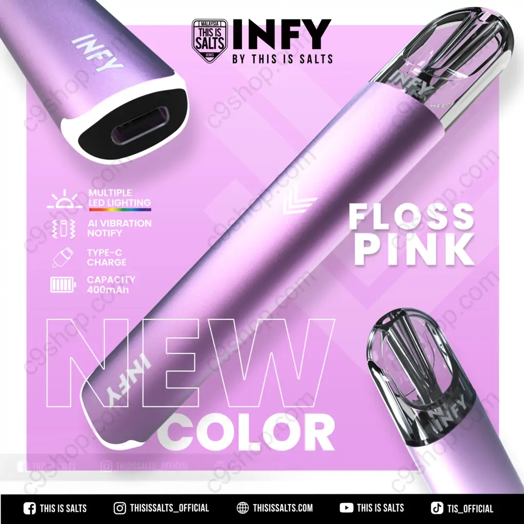 infy pod close system floss pink