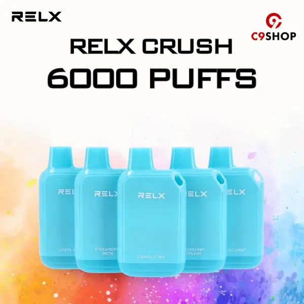 relx crush disposable 6000 puffs